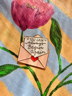 Begin Again Enamel Pin
