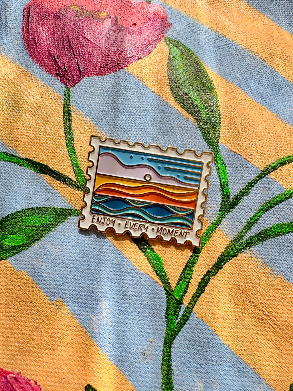 Enjoy Every Moment Enamel Pin