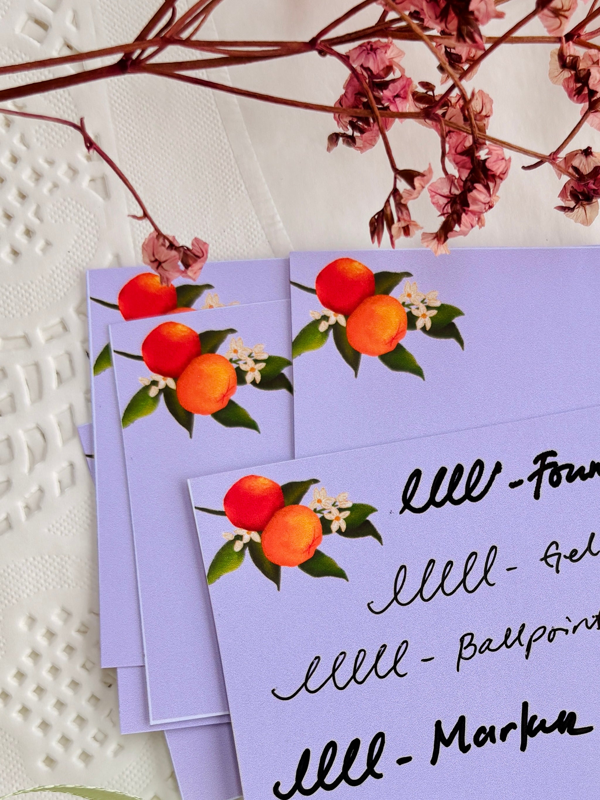 Oranges Gift Card Set