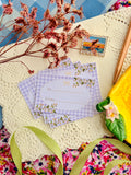 Lavender Gingham Gift Card Set