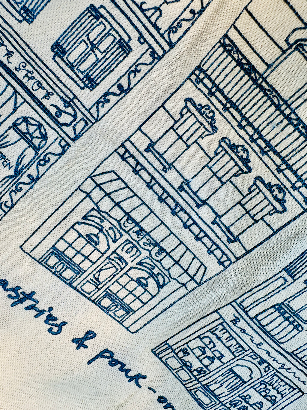 Pages, Pastries and Pour Over Embroidered Tote Bag