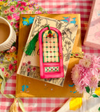 Rose Light Foiled Bookmark