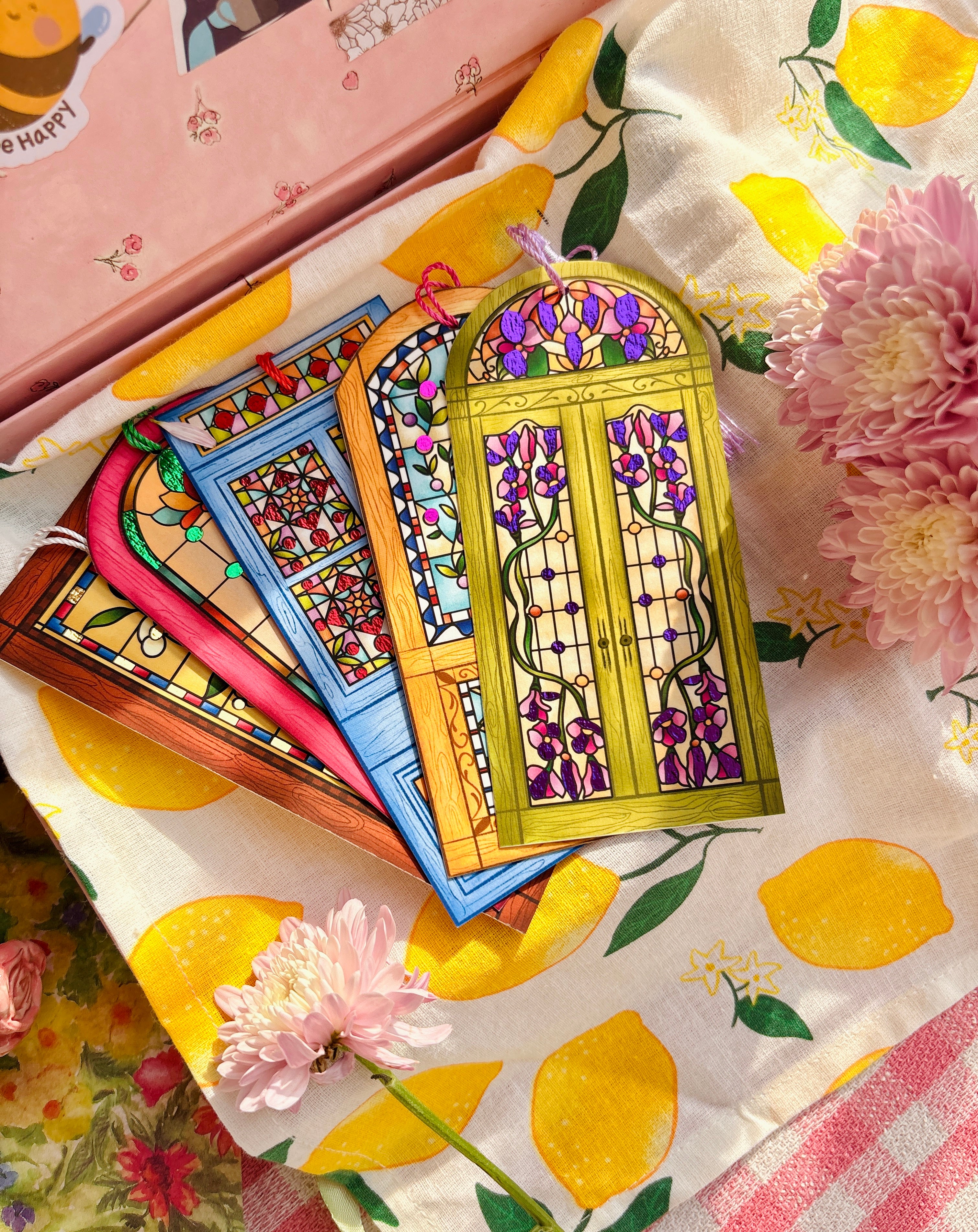 Honey Glow Foiled Bookmark