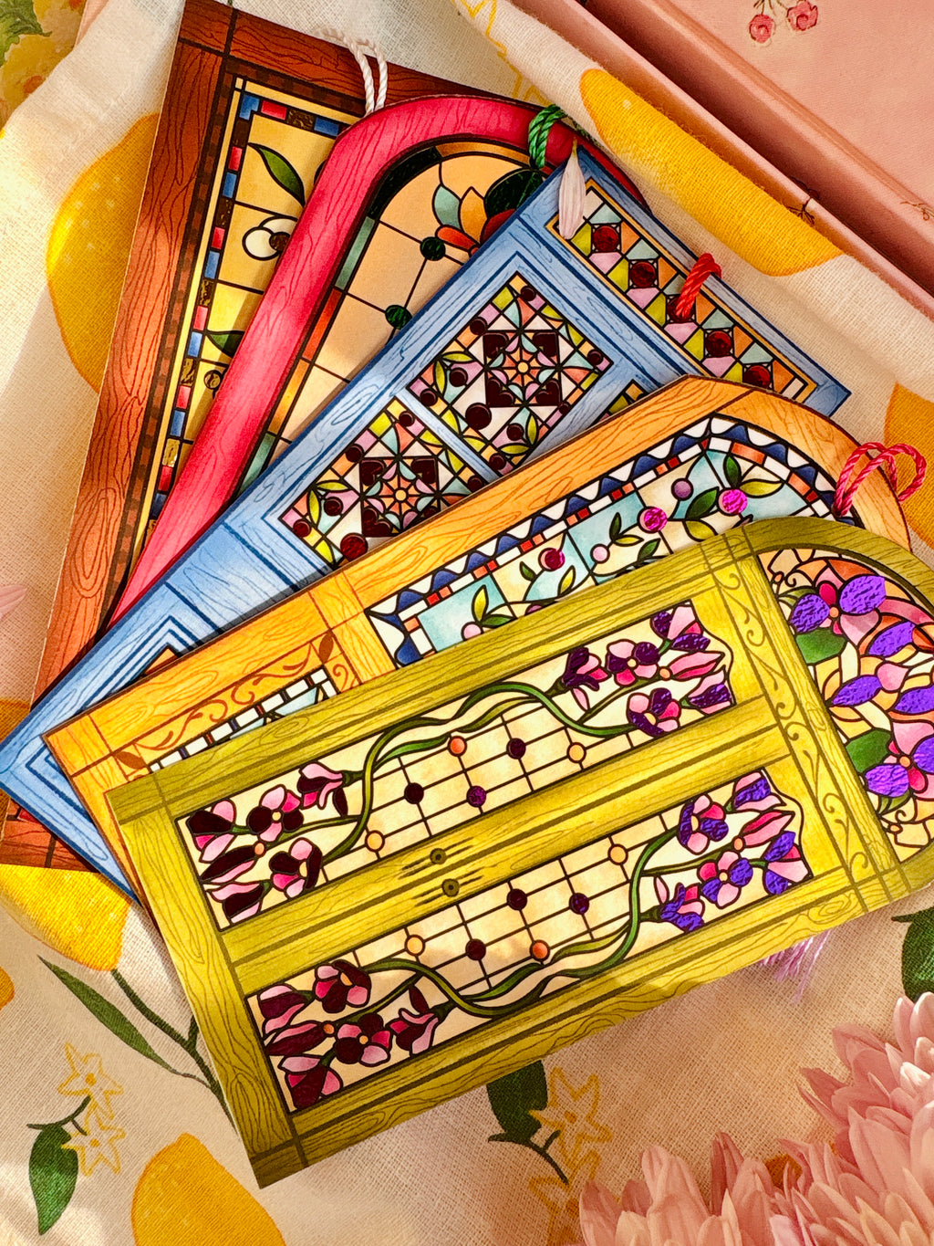 Honey Glow Foiled Bookmark