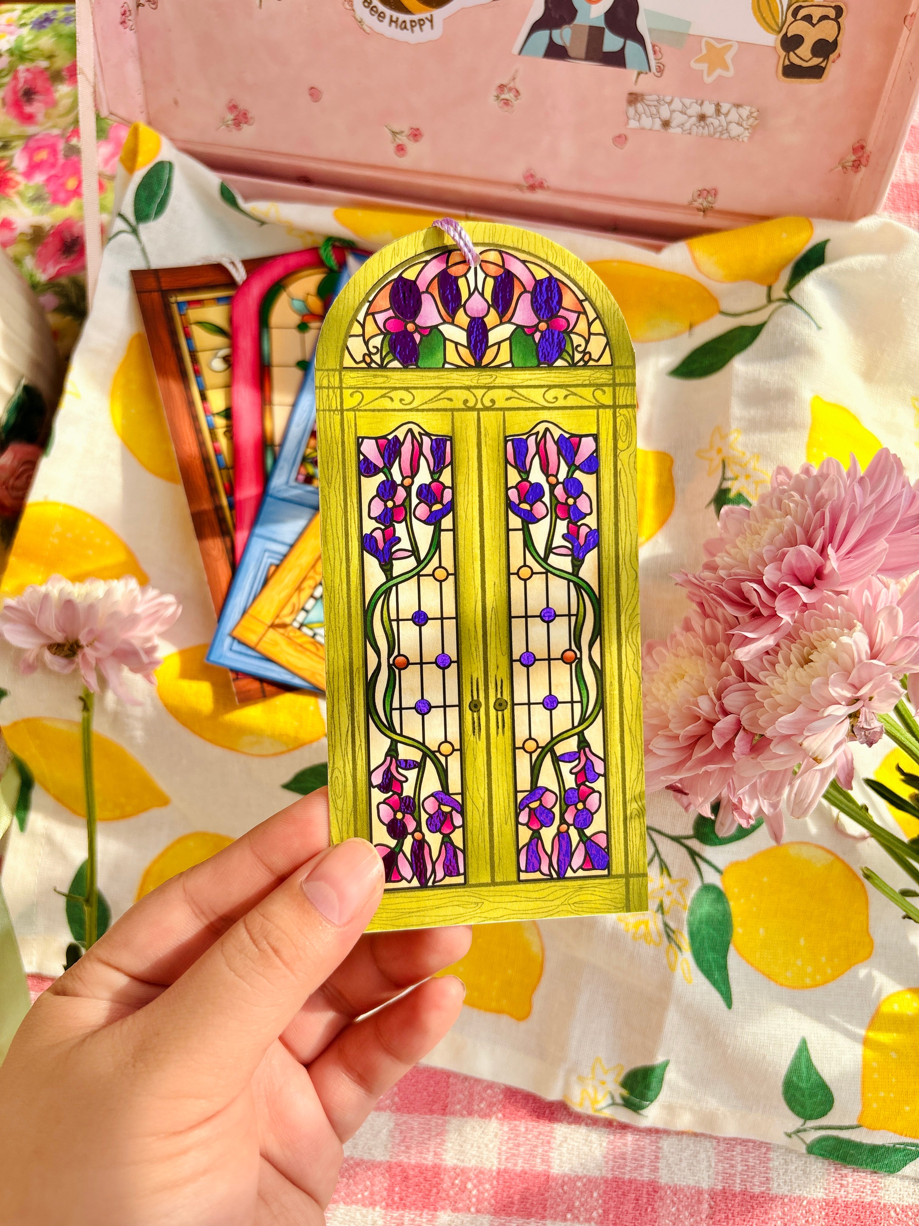 Willow Mist Foiled Bookmark