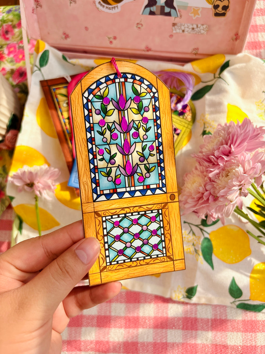 Honey Glow Foiled Bookmark