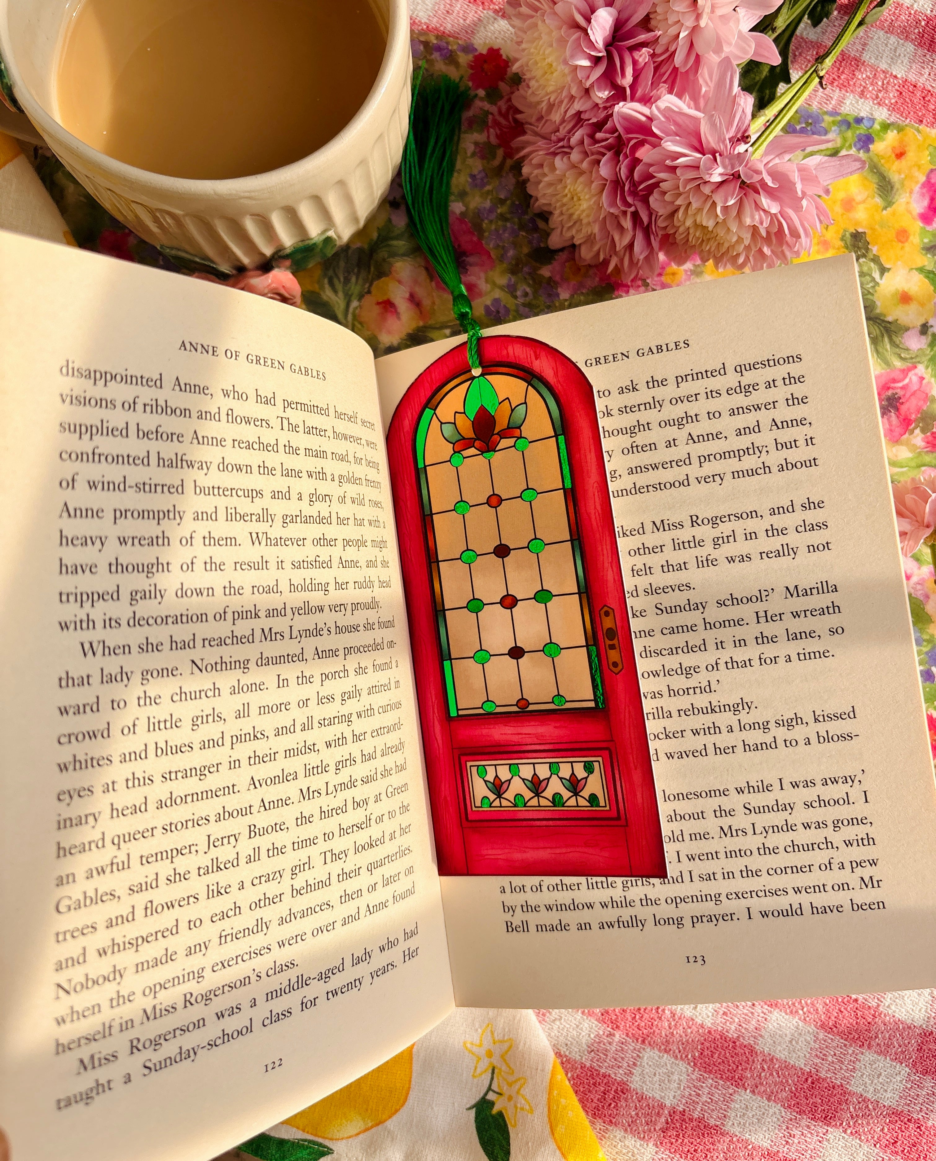 Rose Light Foiled Bookmark